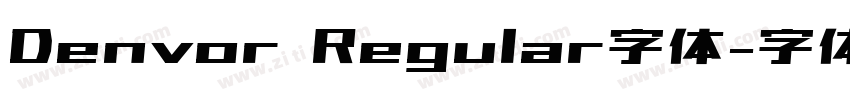 Denvor Regular字体字体转换